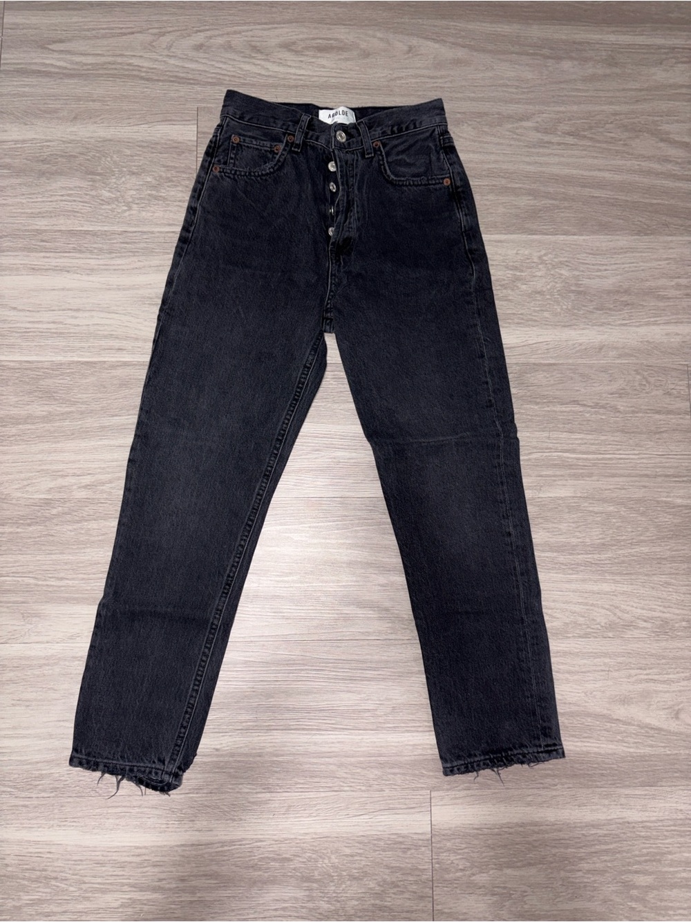 Agolde Black High-Rise Jeans